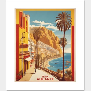 Alicante Spain Travel Tourism Retro Vintage Posters and Art